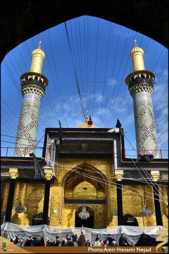 گنبد و گلدسته حرم حضرت عباس