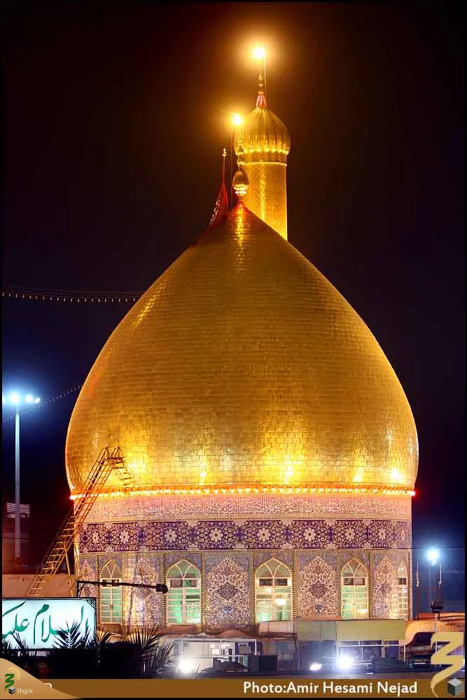 گنبد و گلدسته حرم حضرت عباس