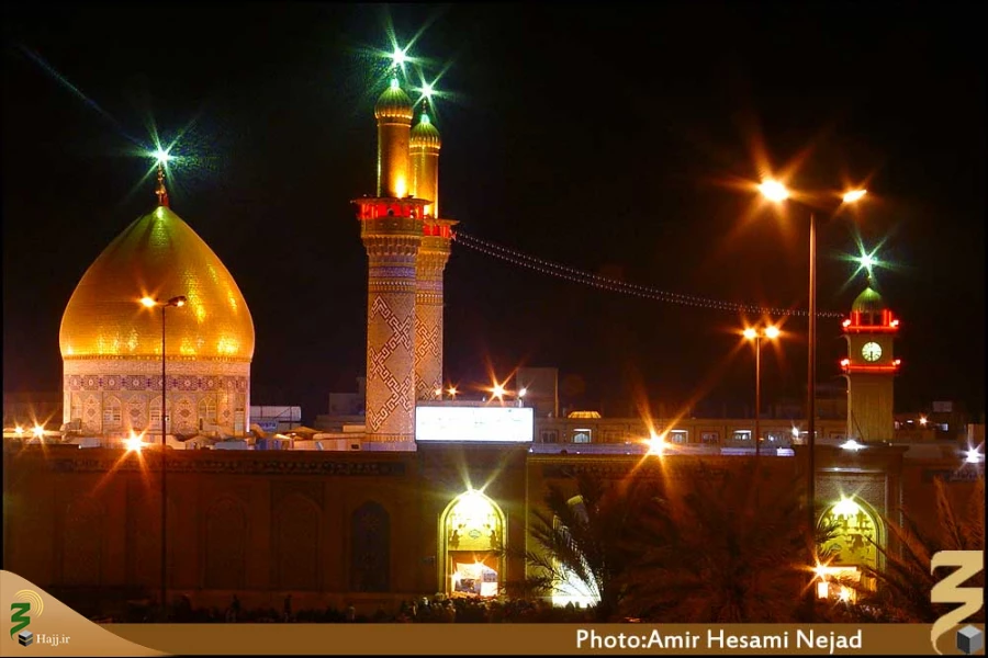 گنبد و گلدسته حرم حضرت عباس