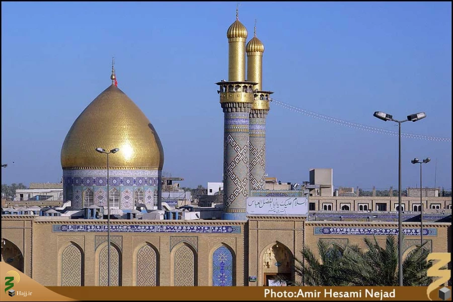 گنبد و گلدسته حرم حضرت عباس