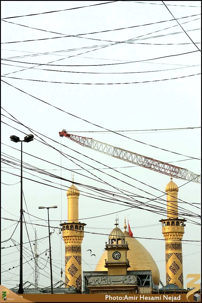 گنبد و گلدسته حرم حضرت عباس