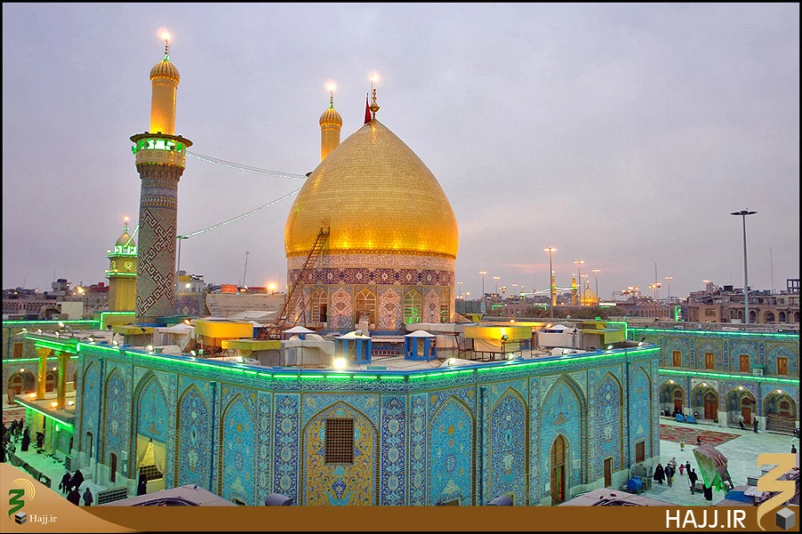 گنبد و گلدسته حرم حضرت عباس