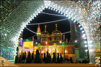 نماي بيروني حرم مطهر كاظمين (عليهما السلام)