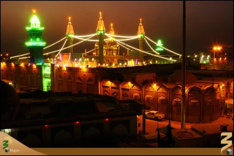 نماي بيروني حرم مطهر كاظمين (عليهما السلام)