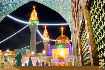 نماي بيروني حرم مطهر كاظمين (عليهما السلام)