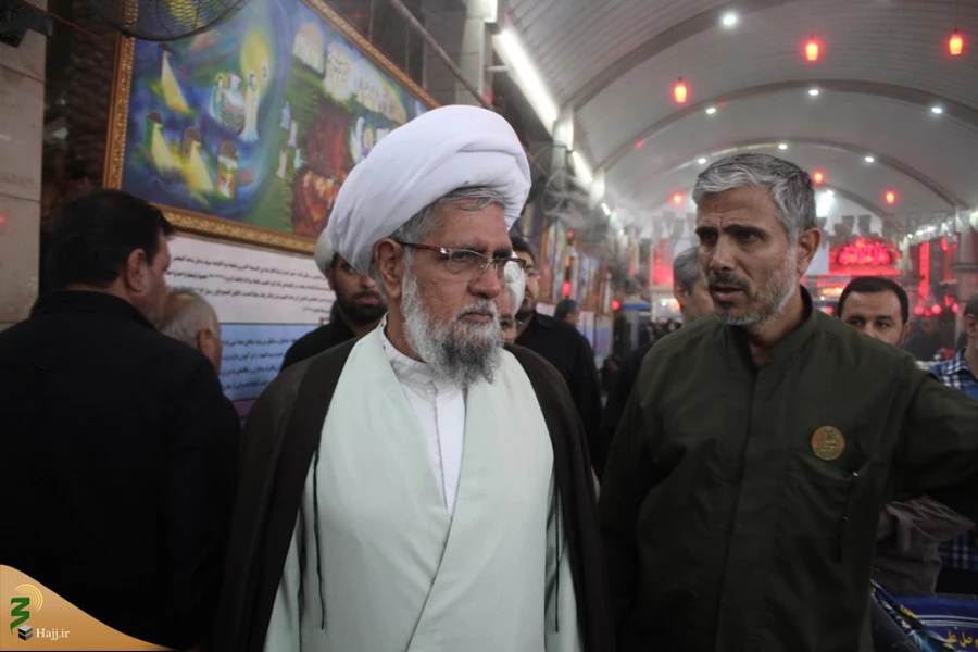 بازدید نماینده بعثه رهبری از نمایشگاه واقعه عاشورا در بین‌الحرمین کربلا 2
