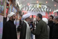 بازدید نماینده بعثه رهبری از نمایشگاه واقعه عاشورا در بین‌الحرمین کربلا 3