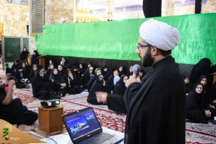 سخنرانی مسئول بعثه در مرقد حر 8