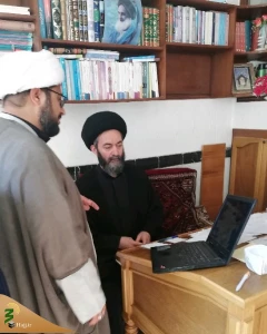 دیدار مسئول کارگروه روایتگری بعثه مقام معظم رهبری با امام جمعه اردبیل