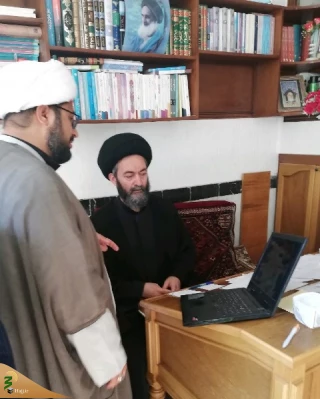 دیدار مسئول کارگروه روایتگری بعثه مقام معظم رهبری با امام جمعه اردبیل