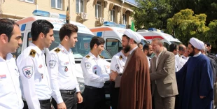 اعزام کاروان اورژانس برای ارائه خدمات به زائران اربعین از آذربایجان شرقی  2
