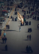 حضور خیل عظیم زائران عزادار در نجف اشرف/تصاویر 12