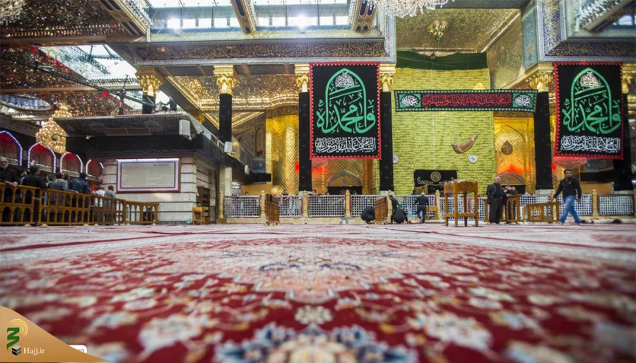 غبارروبی و مفروش نمودن صحن مطهر حضرت ابوالفضل العباس(ع) 8