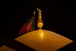 برافراشته شدن پرچم سرخ بر فراز مرقد مطهر حرمین در کربلای معلا 7