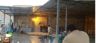 صحن صاحب‌الزمان (عج) حرم کاظمین سنگفرش می‌شود +تصاویر 5
