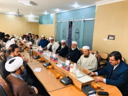 دیدار حجه الاسلام والمسلمین اکبری مدیریت امور اهل سنت بعثه مقام معظم رهبری با روحانیون و مدیران اهل سنت خراسان جنوبی 7