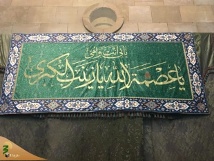 گل آرایی حرم مطهر حضرت زینب (س) + گزارش تصویری 4