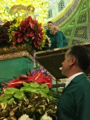 گل آرایی حرم مطهر حضرت زینب (س) + گزارش تصویری 5