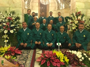 گل آرایی حرم مطهر حضرت زینب (س) + گزارش تصویری 10