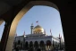تعویض پرچم گنبد حرم حضرت زینب(س) 10