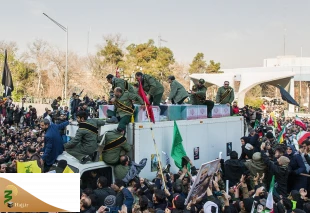 اقامه نماز بر پیکر شهید سپهبد قاسم سلیمانی و یاران مجاهد او به امامت رهبر انقلاب 10