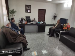 دیدار مسئول دفتر نمایندگی بعثه مقام معظم رهبری با معاون سیاسی و امنیتی استانداری خراسان جنوبی  2