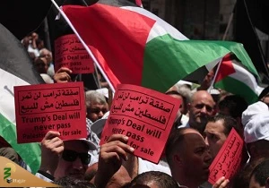 تظاهرات مردم فلسطین در مبارزه با معامله قرن 2