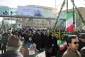 حضور ممثل الولي الفقيه في شوون الحج و الزياره في مسيرات ذكرى انتصار الثورة 7