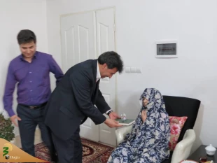دیدار مسئول دفتر نمایندگی بعثه در استان آذربایجان شرقی با دو خانواده معظم شهید  6