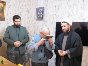 دیدار مسئول دفتر نمایندگی بعثه در استان آذربایجان شرقی با دو خانواده معظم شهید  9