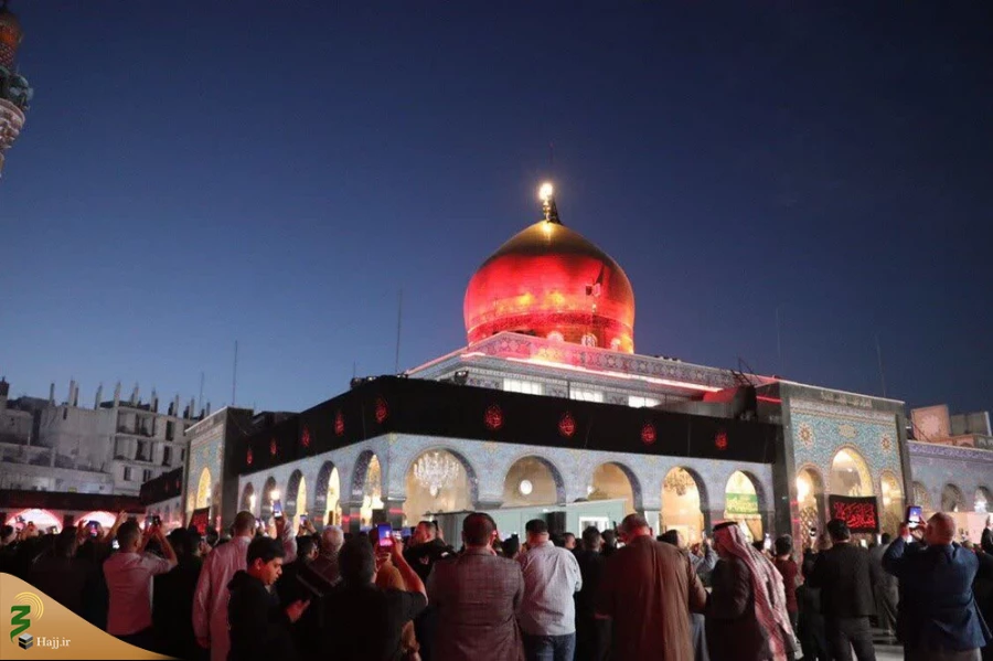 تعویض پرچم حرم حضرت زینب(س)+تصاویر 3