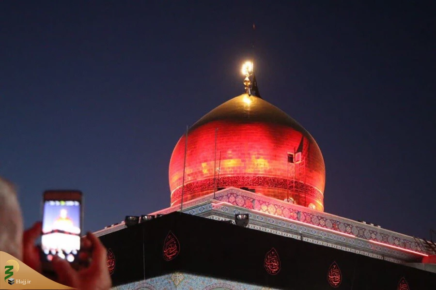 تعویض پرچم حرم حضرت زینب(س)+تصاویر 4