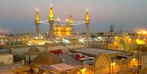 قرائت دسته‌جمعی دعای فرج در اعتاب مقدسه عراق همزمان با تحویل سال جدید