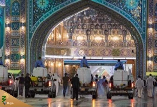 ضدعفونی بین‌الحرمین در شب‌های ماه شعبان