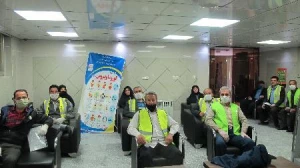 کارکنان ستاد بازسازی عتبات عالیات خون اهدا کردند