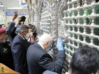 تشرف وزیر بهداشت عراق به حرم امام حسین(ع)