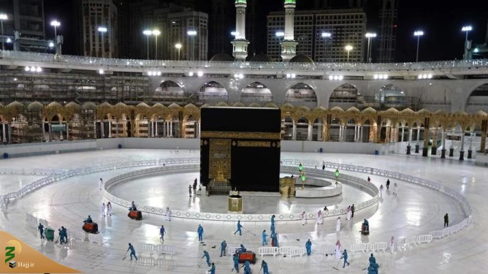 تصاویر اقامه نماز جماعت در مسجد الحرام 4