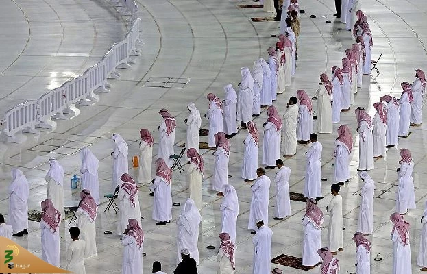 تصاویر اقامه نماز جماعت در مسجد الحرام 7