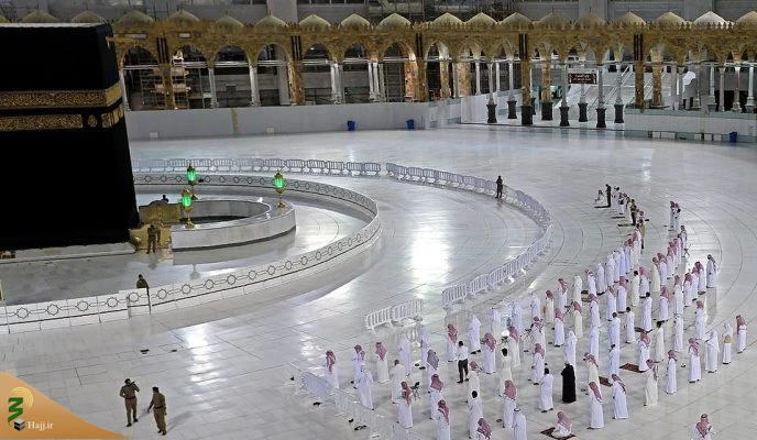 تصاویر اقامه نماز جماعت در مسجد الحرام 9