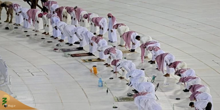 تصاویر اقامه نماز جماعت در مسجد الحرام 13