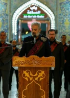 برافراشته شدن پرچم عزا در حرم علوی 3