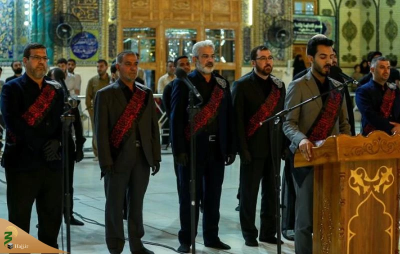 برافراشته شدن پرچم عزا در حرم علوی 4
