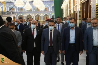 وزیر بهداشت عراق در بارگاه منور سیدالشهداء و قمر بنی هاشم