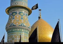 تعویض پرچم گنبد حضرت عبدالعظیم حسنی(ع) 2