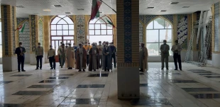 همزمان با هفته حج مراسم غباروبی مزار شهدا در بجنورد برگزار شد  6