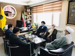 دیدار مدیر حراست بعثه مقام معظم رهبری و مسئول دفتر نمایندگی بعثه مقام معظم رهبری در خراسان جنوبی با مدیر سازمان حج و زیارت استان  3