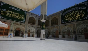تزیین حرم علوی به مناسبت میلاد امام رضا(ع)
