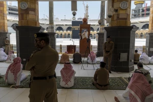 تصاویر برگزاری نمازجمعه در عربستان