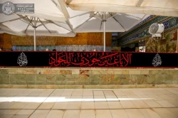حرم حضرت امیرالمؤمنین(ع) در عزای امام جواد(ع) سیاهپوش شد+ تصاویر 2