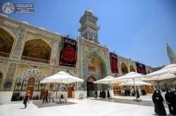 حرم حضرت امیرالمؤمنین(ع) در عزای امام جواد(ع) سیاهپوش شد+ تصاویر 7